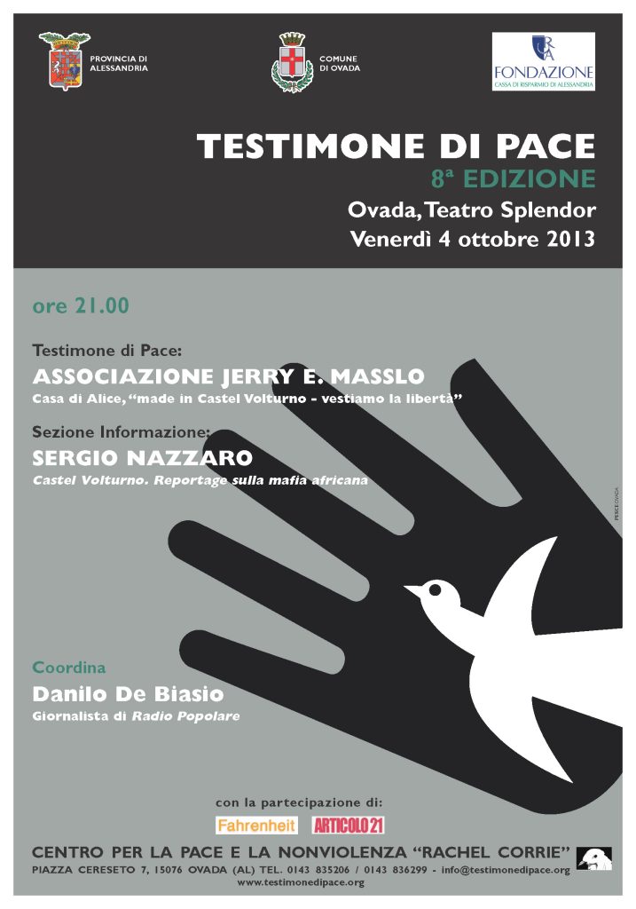 Testimone di Pace 2013